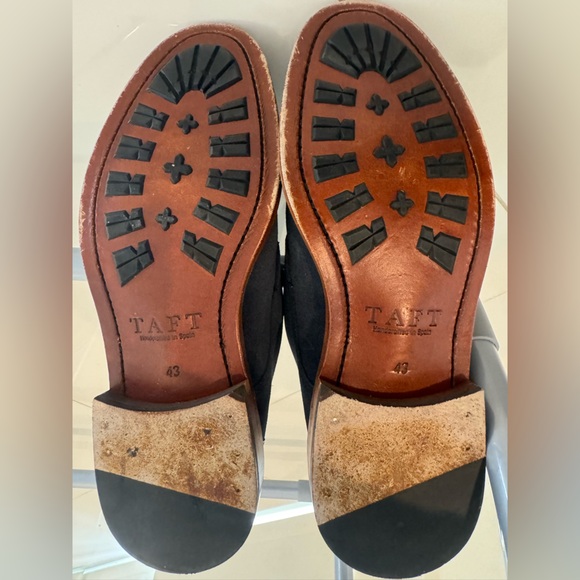 Taft Men’s Troy Boot size 43 Navy leather and suede - Picture 4 of 10